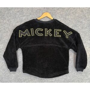 Disney Mickey Mouse Spirit Jersey Sweatshirt Adult XS Fleece Gold Collection